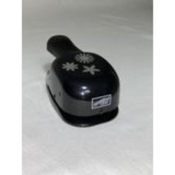 Stampin Up! Triple Trio Flower Punch Craft Tool Black RARE Retired - Picture 3 of 9